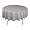 90 Inch Round Polyester Tablecloth Silver