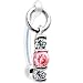Clear Pink Zirconia Trio Drop Bioplast Intimate Piercing