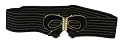 Gold Thread Elasticated Resin Bow Clip Buckle Waist Belt