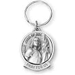 Fine Pewter Saint Joan of Arc Key Chain