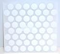 FastCap Adhesive Cover Caps PVC White 9/16" (1 Sheet 52 Caps)