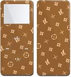 Fashion Brown - Apple iPod nano 1G (1st Generation) 1GB/ 2GB/ 4GB Protector Skin Decals - Faceplate Stickers