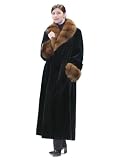 Sable Trimmed Sheared Mink Fur Coat