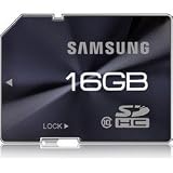 Samsung 16 GB SDHC Flash Memory Card, Brushed Metal -  MB-SPAGA/US