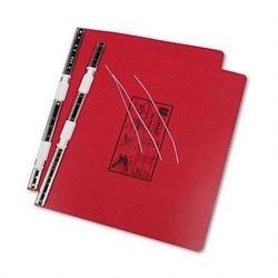 Pressboard Hanging Data Binder, 14-7/8 x 11 Unburst Sheets Color: Red