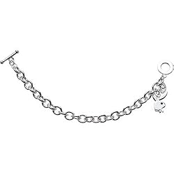 Playboy Blue Crystal Eye BUNNY CHARM Bracelet