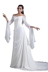 Sexy Chiffon Sleeveless Spaghetti Strap Scoop Neck Backless Evening Dress/Prom Dress/Party Dress/Wedding Dress 