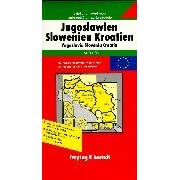 Slovenia, Croatia, Yugoslavia, Bosnia Road Map (Europa)