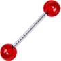 NY APPLE RED Barbell Tongue Ring