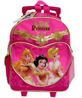 Disney Enchanted Princess Child Luggage Backpack - Princess kids rolling backpack with wheels