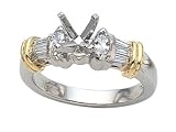 0.40 cts Baguette Diamonds Engagement Ring FREE GIFT BAG!