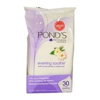 Pond's Wet Cleansing Towelettes Evening Soothe -- 30 Towelettes