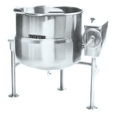 Blodgett 100 Gallon Direct Steam 3-Leg Kettle w/ Manual Tilt Mechanism 595493 Blodgett 100 Gallon Direct Steam 3-Leg Kettle w/ Manual Tilt Mechanism 595493