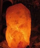 Himalita - XX Large Himalayan Crystal Salt Lamp 22-28 Lb with wood base, cord & bulb
