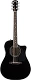 Fender CD-140SCE Dreadnought Acoustic-Electric Guitar, Black