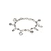 Jewelry : Eve's Addiction Sterling Silver Childrens Apple Charm Bracelet
