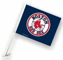 Boston Red Sox Car Flags - 1 Pair