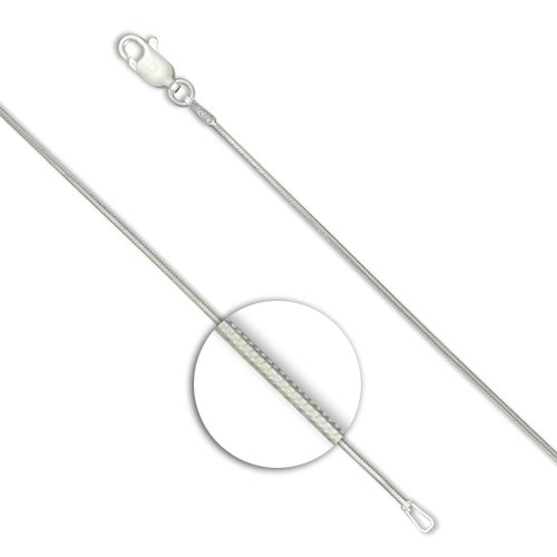 20 Inch Diamond Cut Sterling Silver Snake Chain