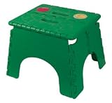 B&R Plastics 101-6FG Forest Green EZ Foldz Step Stool