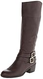 LifeStride Women's Winner Riding Boot,Dark Brown Wide Shaft,10 M US