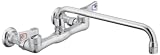 Moen 8119 Commercial M-Dura Two-Handle Wall Mount Utility Faucet 2.2 gpm, Chrome