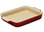 Le Creuset Stoneware 12-1/2-by-9-1/2-Inch Rectangular Baking Dish, Cherry Red