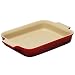 Le Creuset Stoneware 12-1/2-by-9-1/2-Inch Rectangular Baking Dish,  Cherry