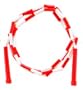 Jump Rope Plastic 8 Sections On Nylon Rope