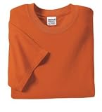 NEW Gildan Ultra Cotton - 100% Cotton T-Shirt Texas Orange-M