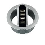 Belkin Front-Access In-Desk 4 Port USB Hub 3-Inch (F5U201-KIT)