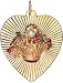 Tree of Life with Basket of Flowers in Heart, 14K Gold Charm