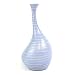 Handmade Lavender Ceramic Table Art Flower Vase With Striking Line Accents