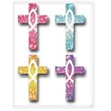 DAZZLE STICKERS CROSSES 120/PK ACID