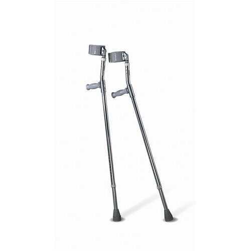 Medline Aluminum Forearm Crutches, Tall