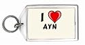 I Love Ayn Keychain