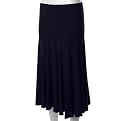 Journee Collection Solid Elastic Waist Skirt - Navy