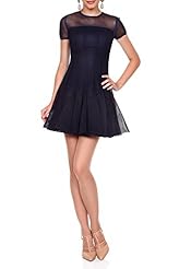 Mermaid Polyester Sheer Winter Mini Dress 