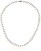 Sterling Silver White Freshwater Cultured A Quality Pearl Necklace (5.5-6mm), 16