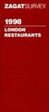London Restaurants (ZAGAT)