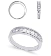 Impressive 1/2 CTW Diamond Band 10 KT White Gold Womens Ring