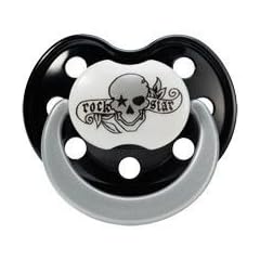 Rock Star Baby Schnuller Tattoo Silikon Gr??e 2 BPA FREI 90049