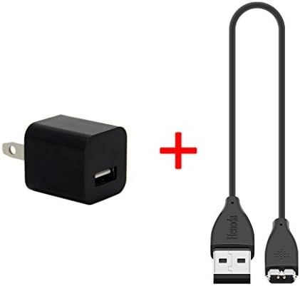 Henoda Replacement Charger Charging Cable for Fitbit Charge HR Band Wireless Activity Bracelet with Wall USB Adapter