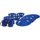 Coleman 12-Piece Enamelware Dining Set (Blue)