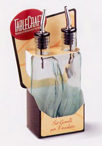 Glass Puzzle Cruet Set