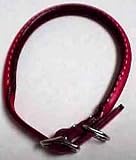 COLLAR LEATHER ROLLED COLLAR 1 X 22 RED