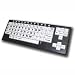 CCT Visionboard2 Large Key Keyboard - Keyboard - USB - Black, White