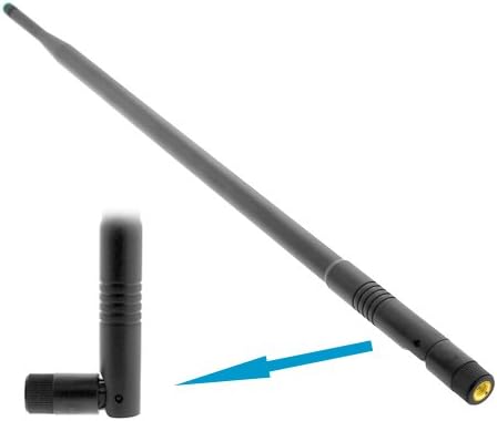 BIRUGEAR +9dBi 15" High Gain Booster Omnidirectional RP-SMA Screw-On Swivel Antenna for Linksys WET11, WET54G, WMP11 PCI Card, WPS11, WMP54G, WMP54GS, WRT54GC