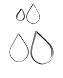 PME STAINLESS STEEL ROSE PETAL CUTTER SET of 4