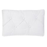 Home Tufted Dec Pillow - White (12x20