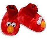 Sesame Street Elmo Cookie Monster Sock-top Slippers Booties- Toddler (9-10 Toddler, Elmo (Red))